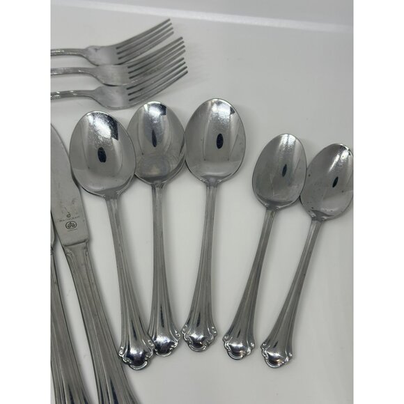 VTG Pfaltzgraff Jamestown Stainless Steel Flatware Set-of-15 Knives Spoons Forks - Picture 4 of 10